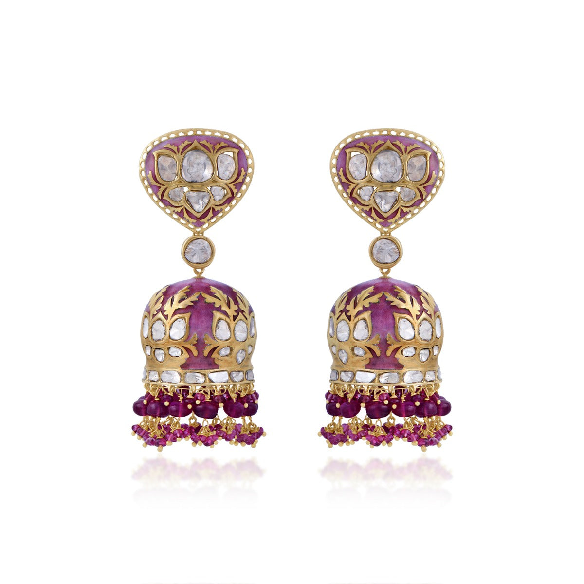 Ethnic Drop Polki Jhumka