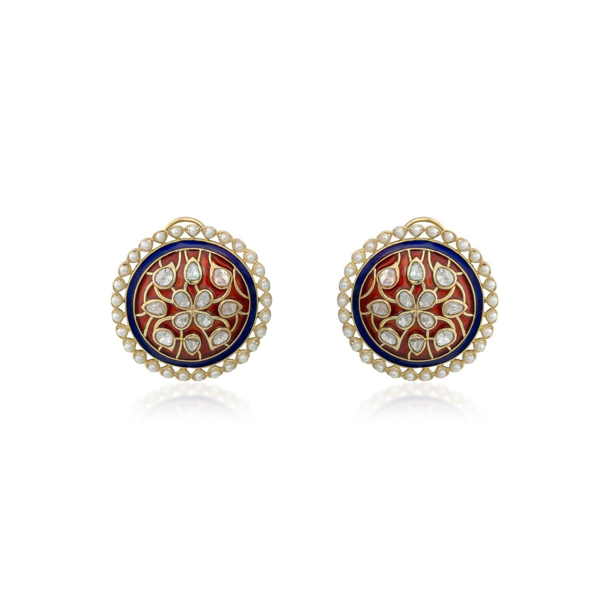 Round Robin Polki Earrings