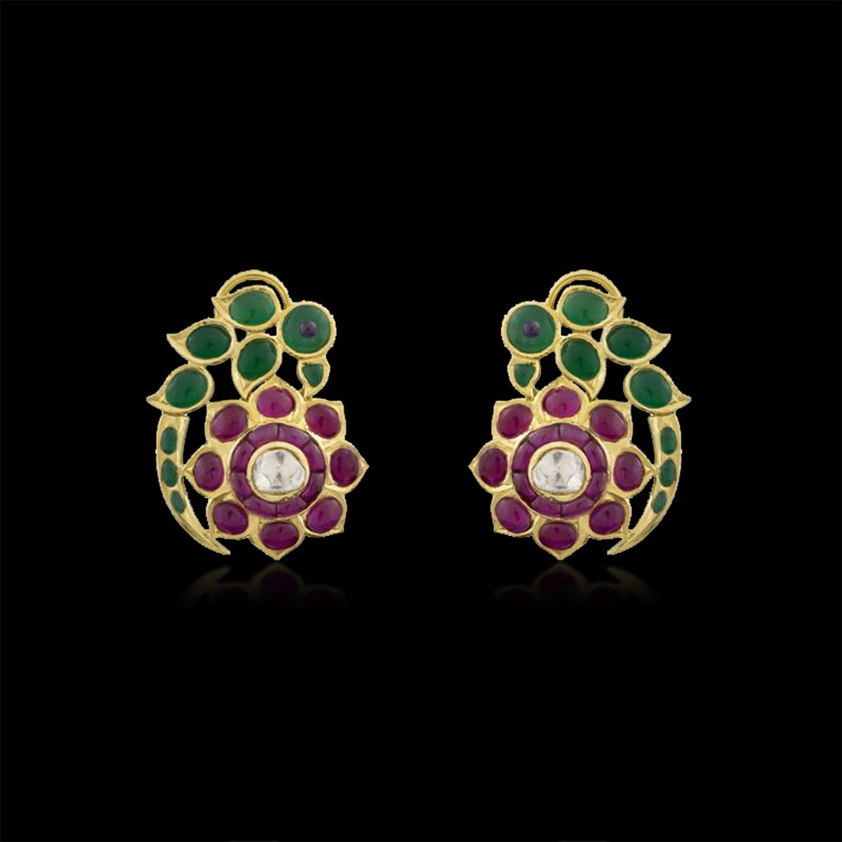 Creeper Cute Polki Earrings