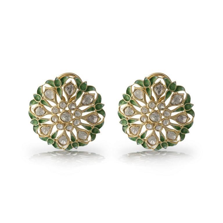 Green Lotus Polki Choker Set