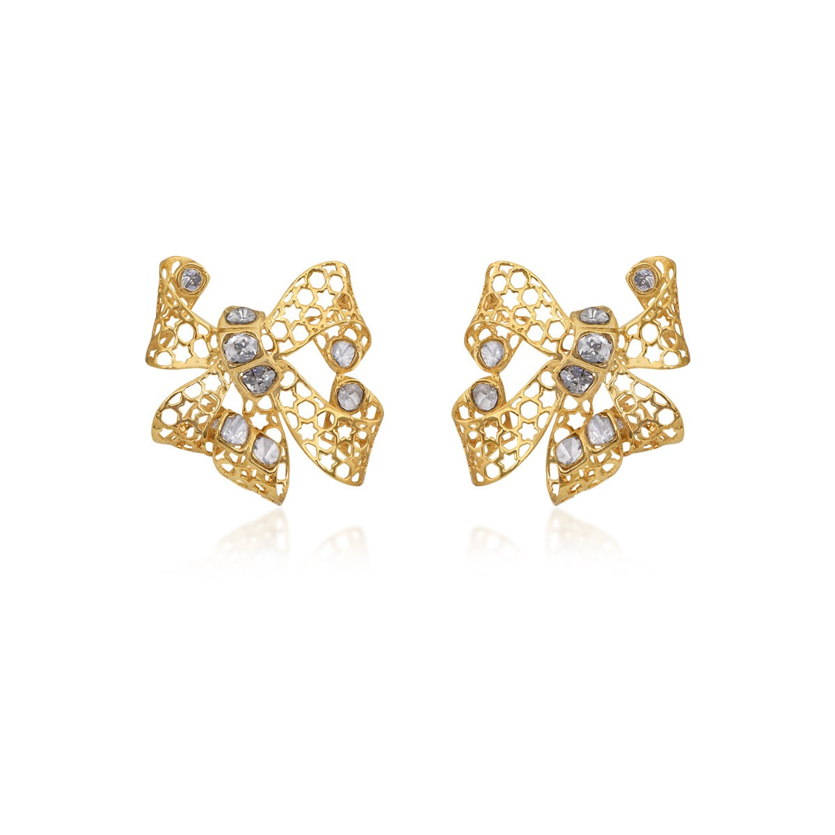 Crumply Polki Earrings