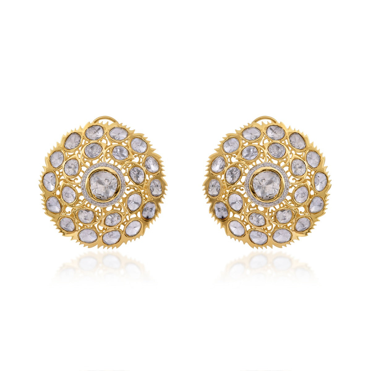 Circular Nuvo Polki Earrings