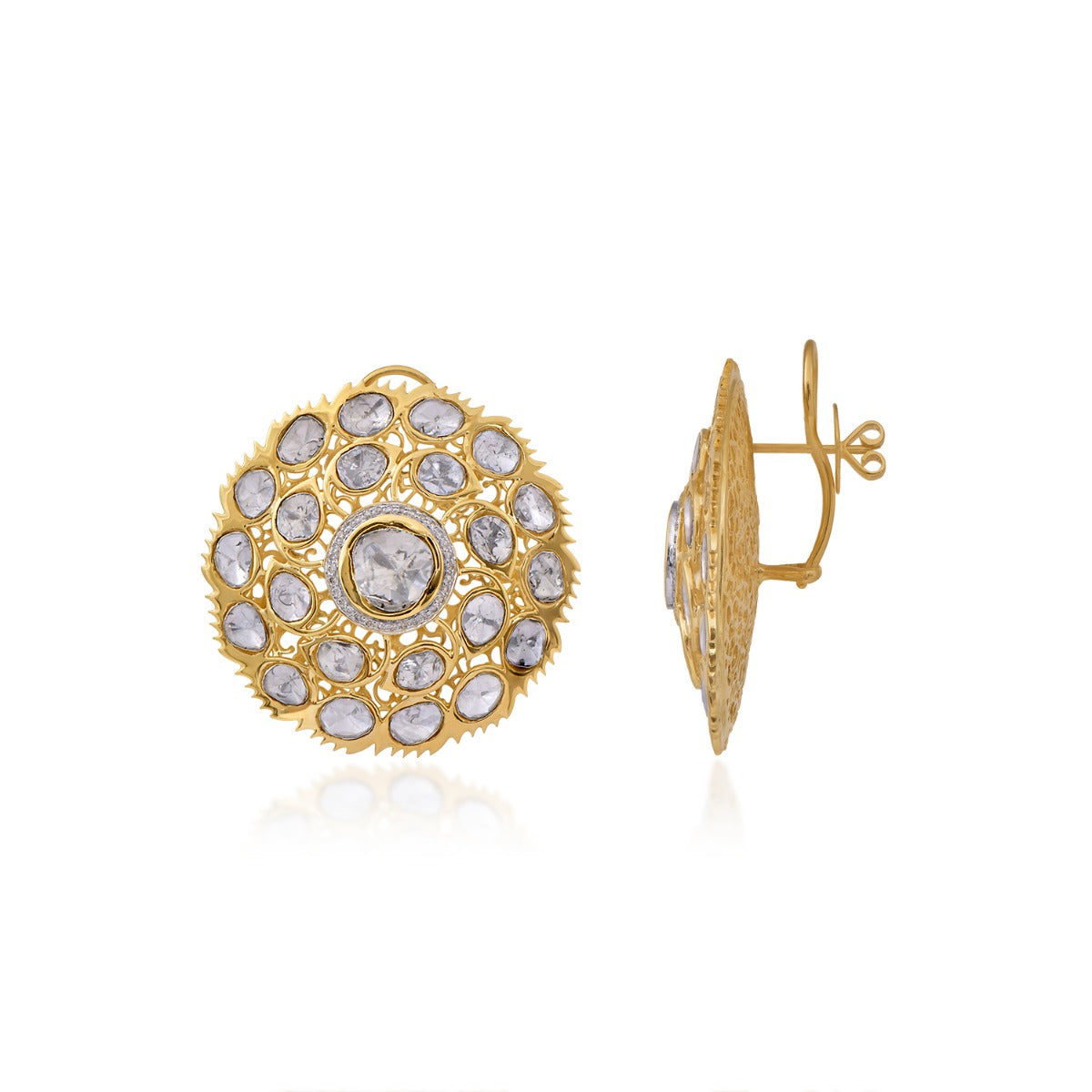Circular Nuvo Polki Earrings