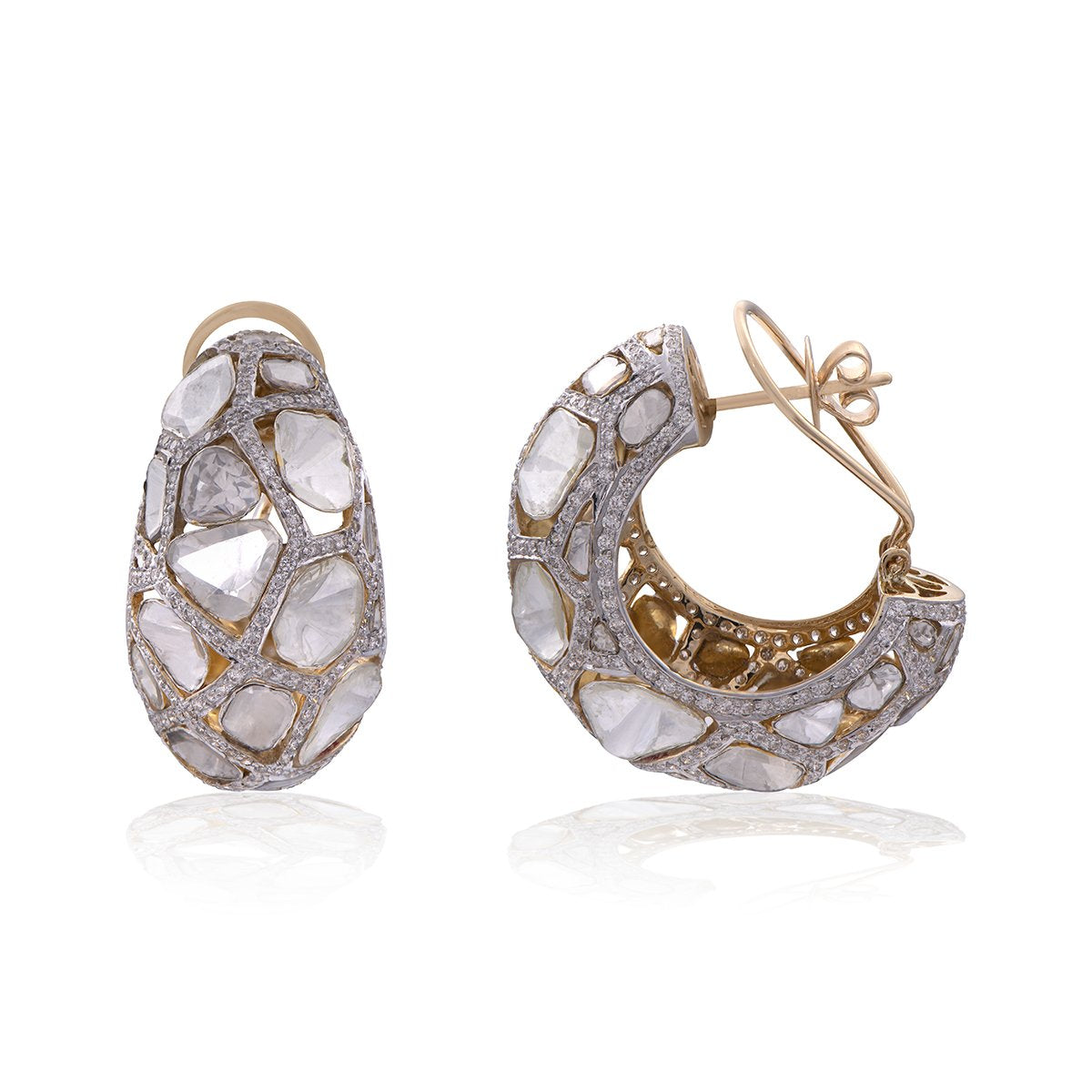 Shimmer Sash Polki Earrings