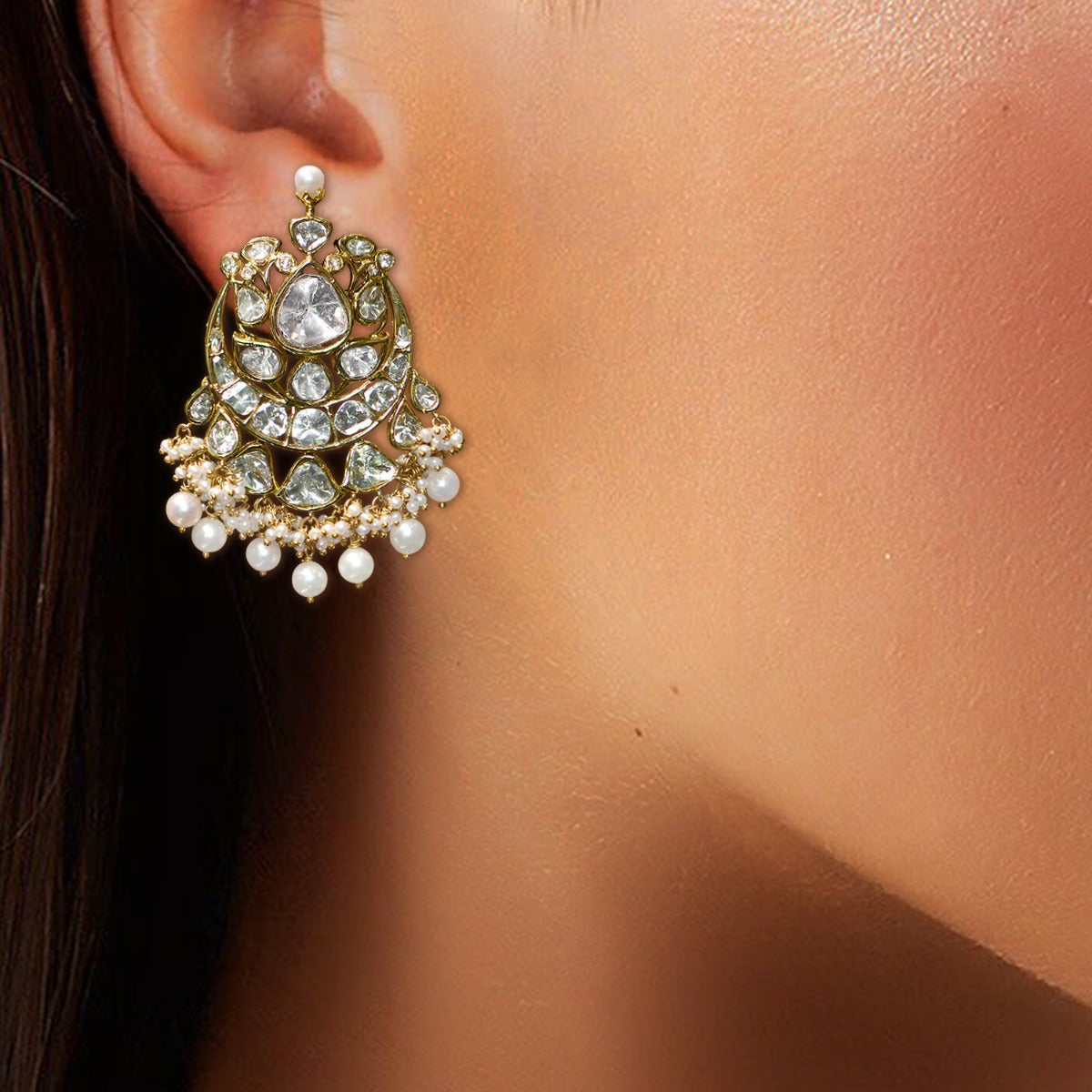 Eternal Elegance Polki Necklace Set