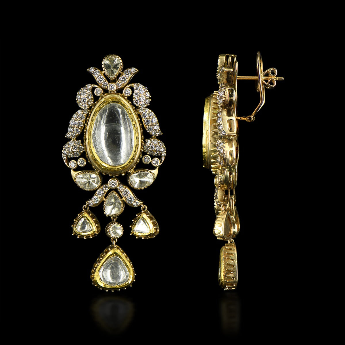 Lisa Trellis Diamond Stud Earrings