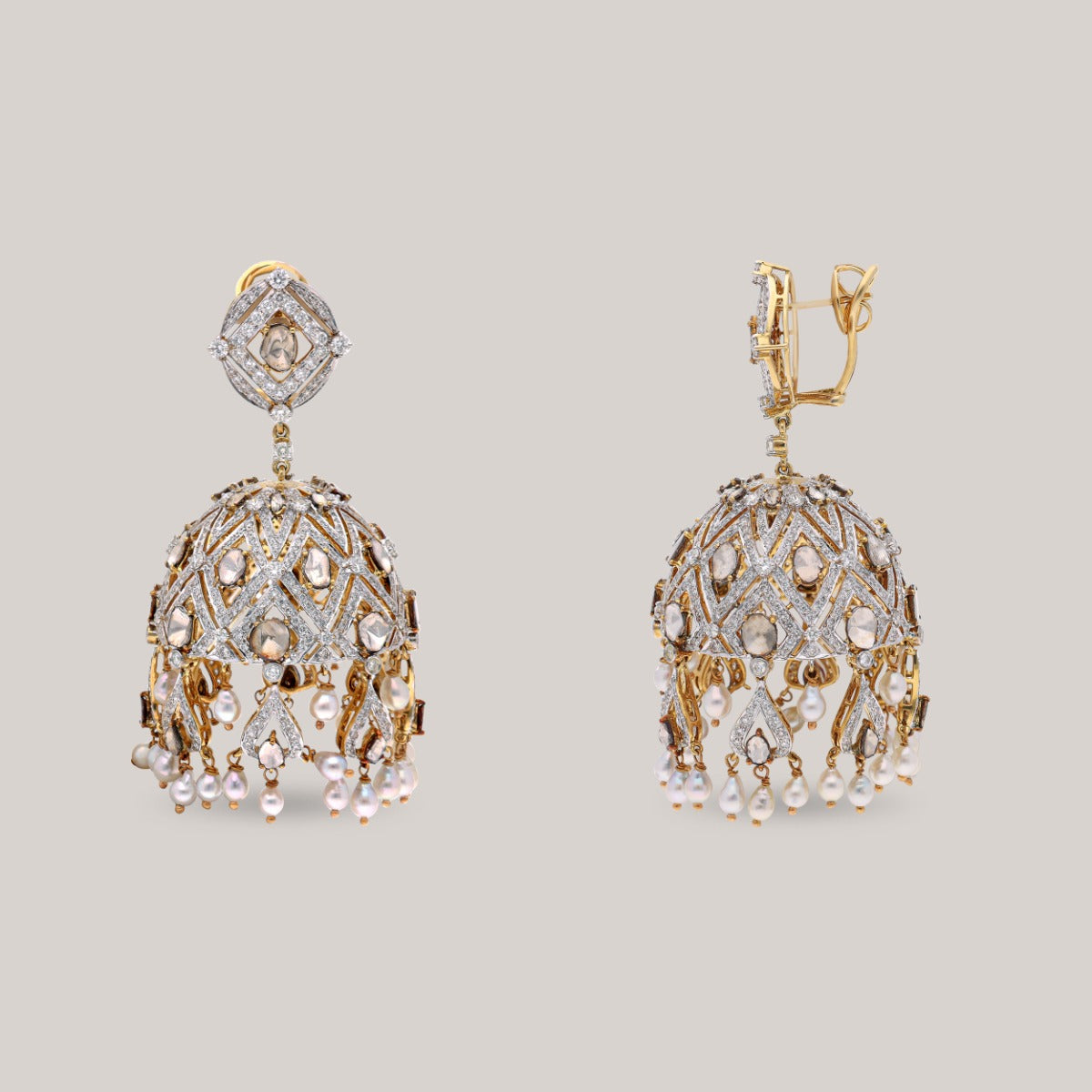 Regal Dome Polki Jhumka