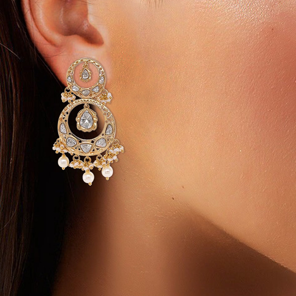 Ziva Polki Earrings