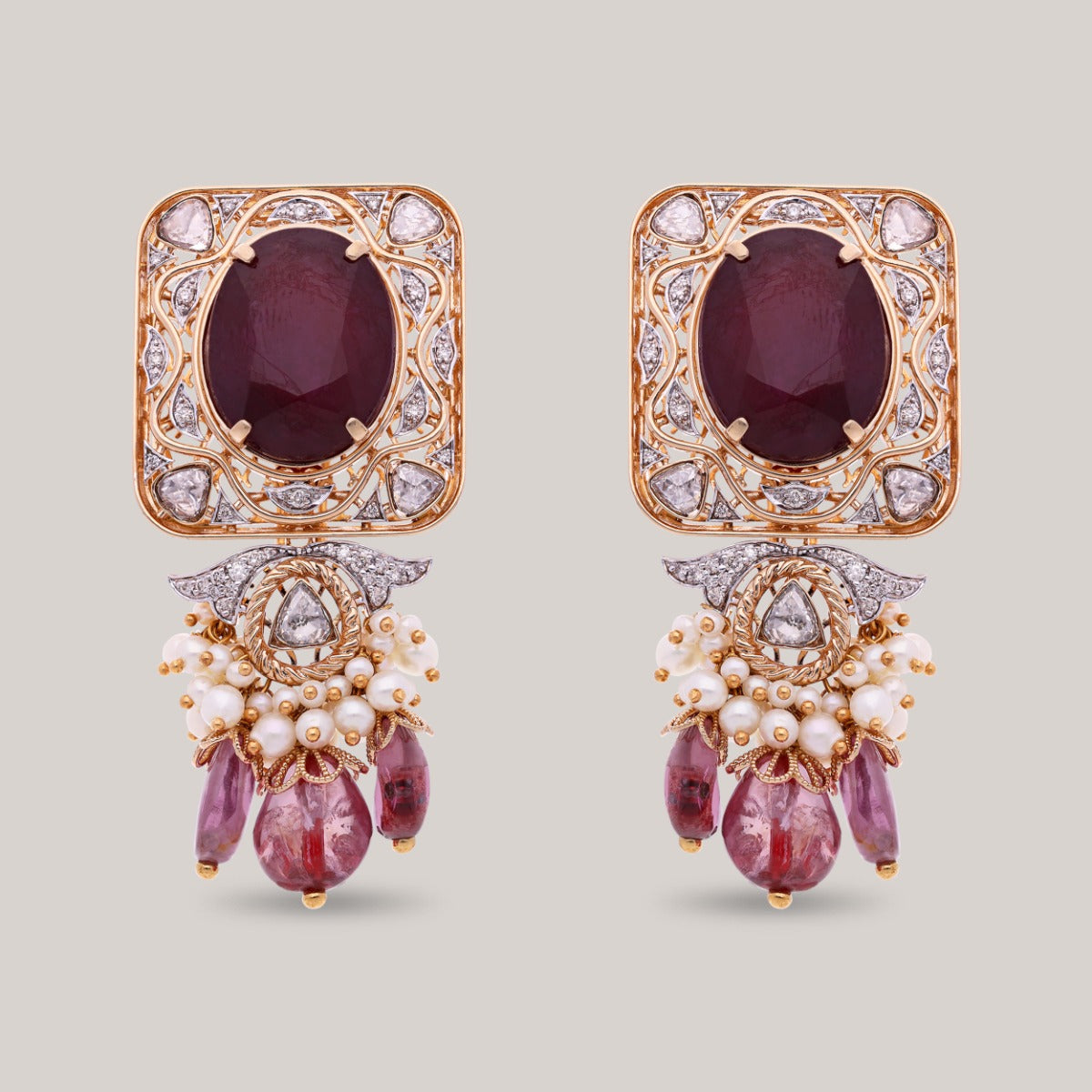 Opulent Harmony Polki Earrings
