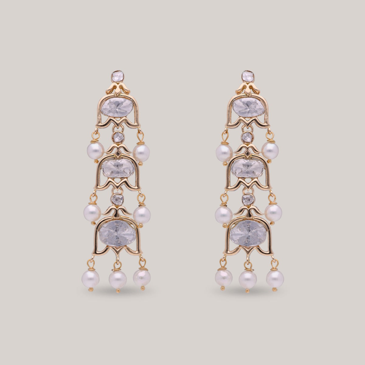 Rashana Tasel Polki Earrings