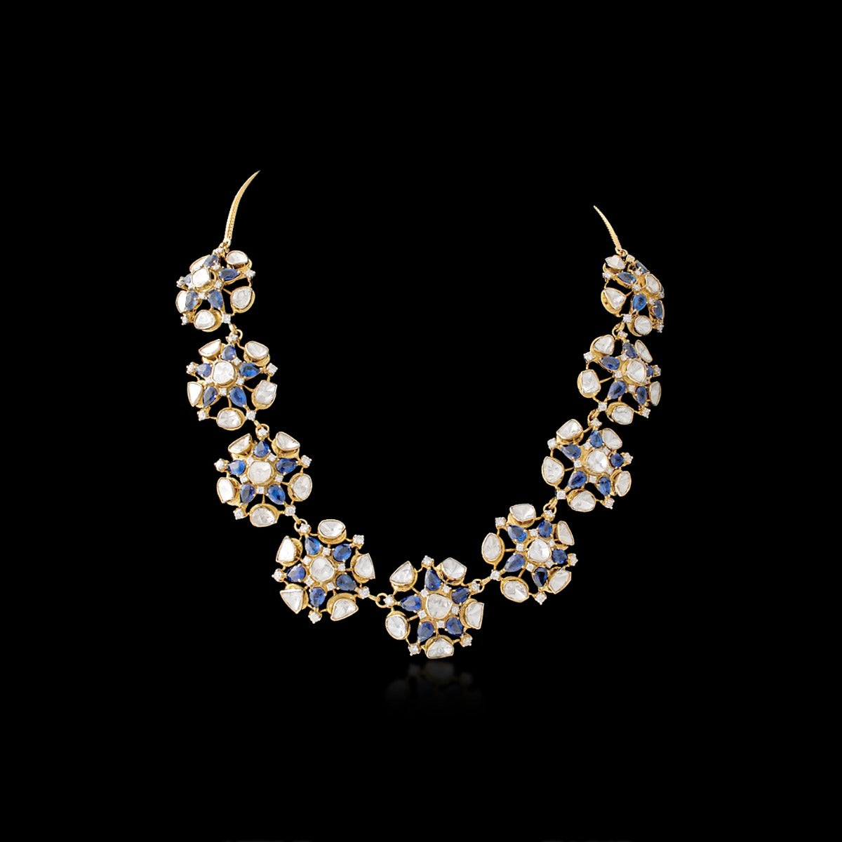 Floral Island Polki Necklace
