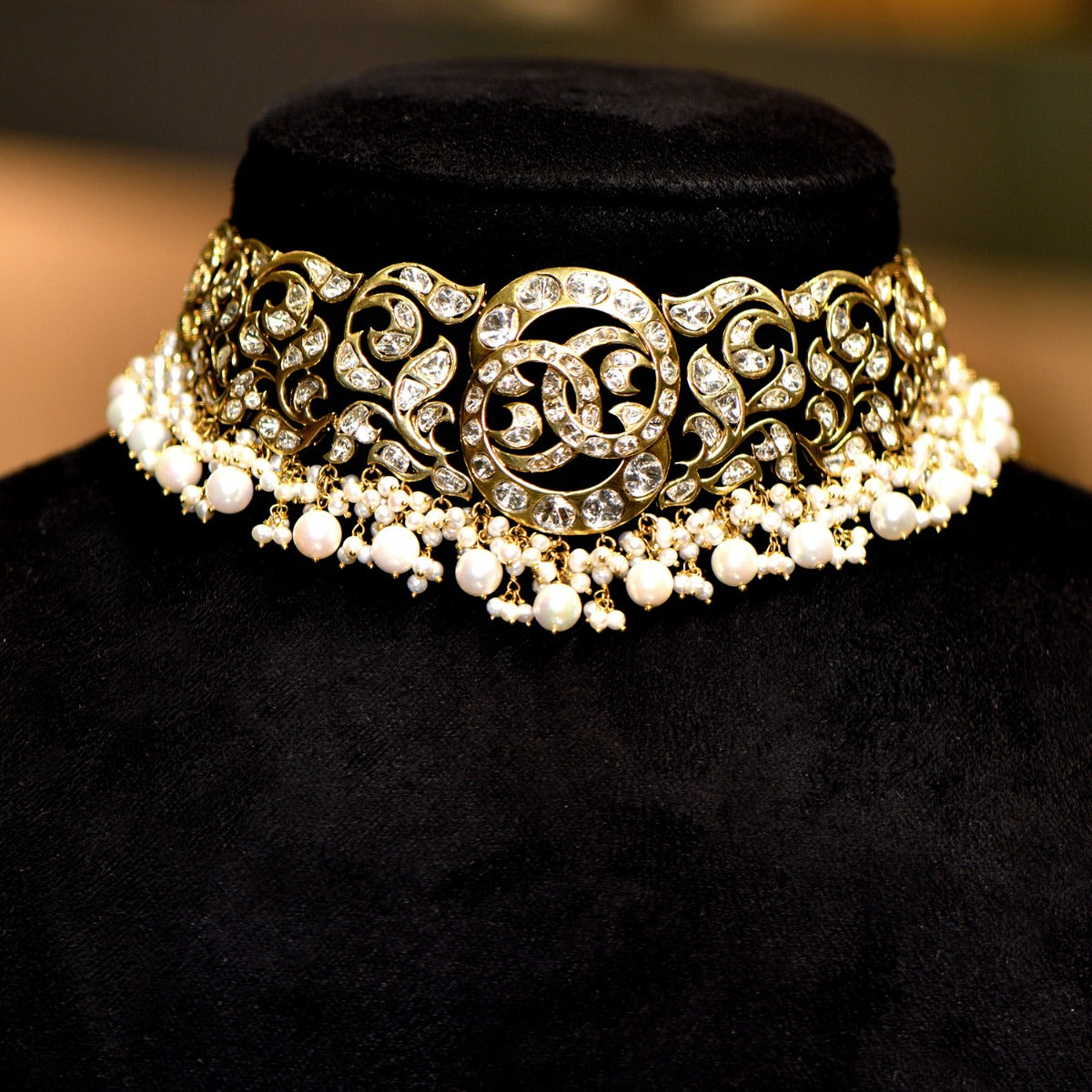 Polki Snake Charmer Choker