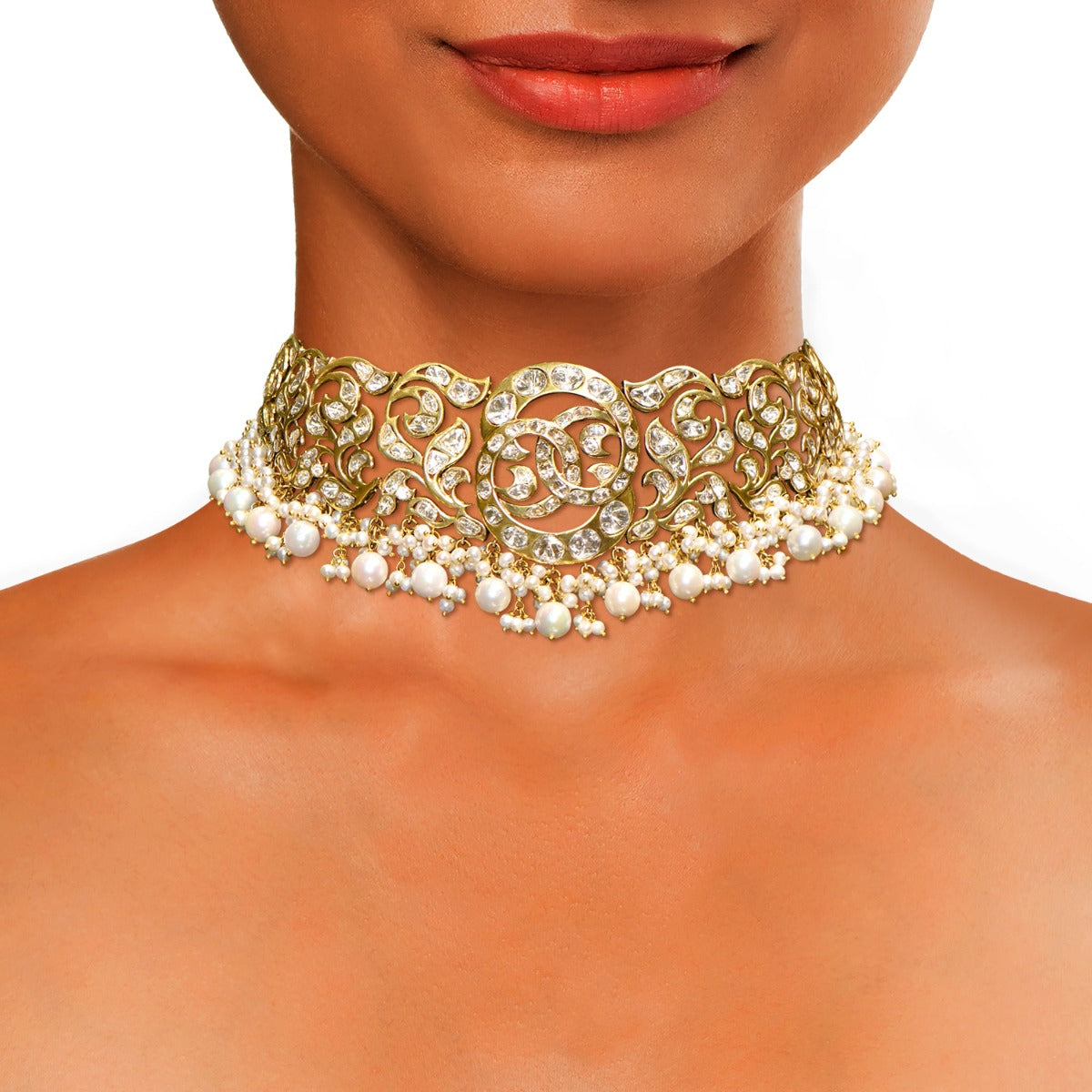 Polki Snake Charmer Choker