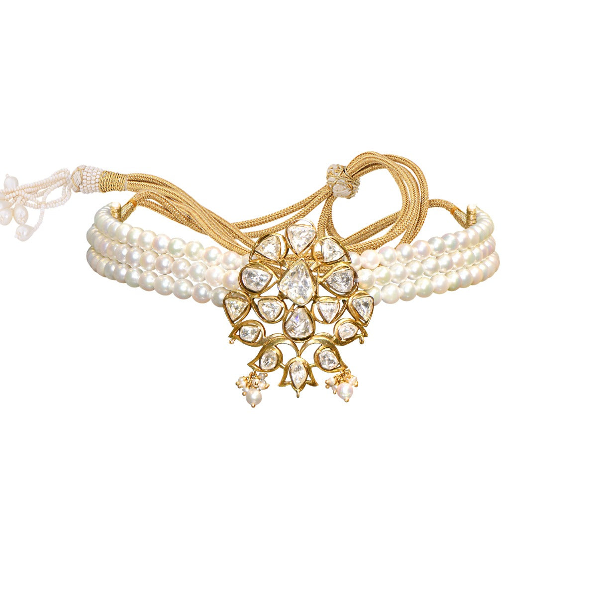 Artistic Coniferous Polki Choker