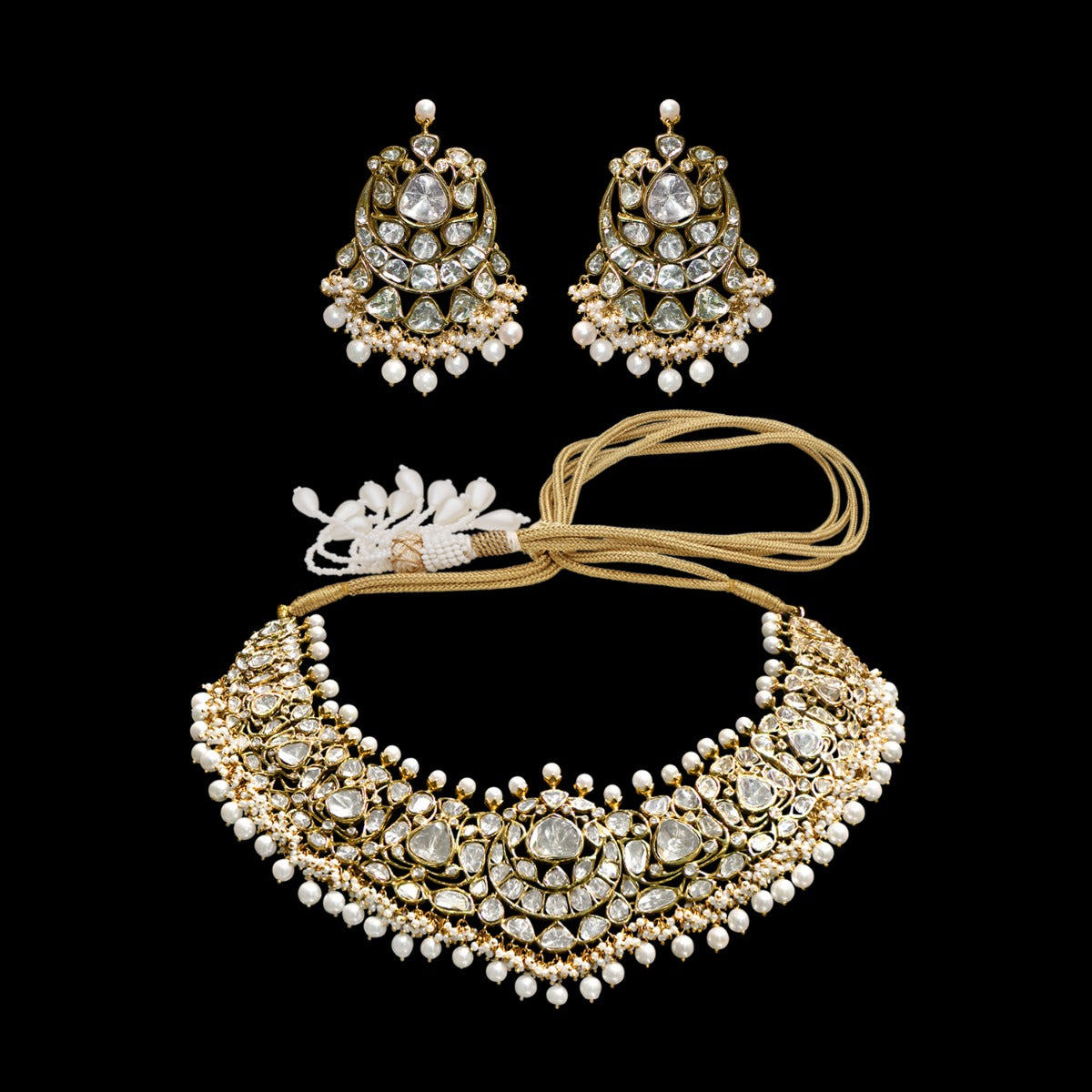 Eternal Elegance Polki Necklace Set