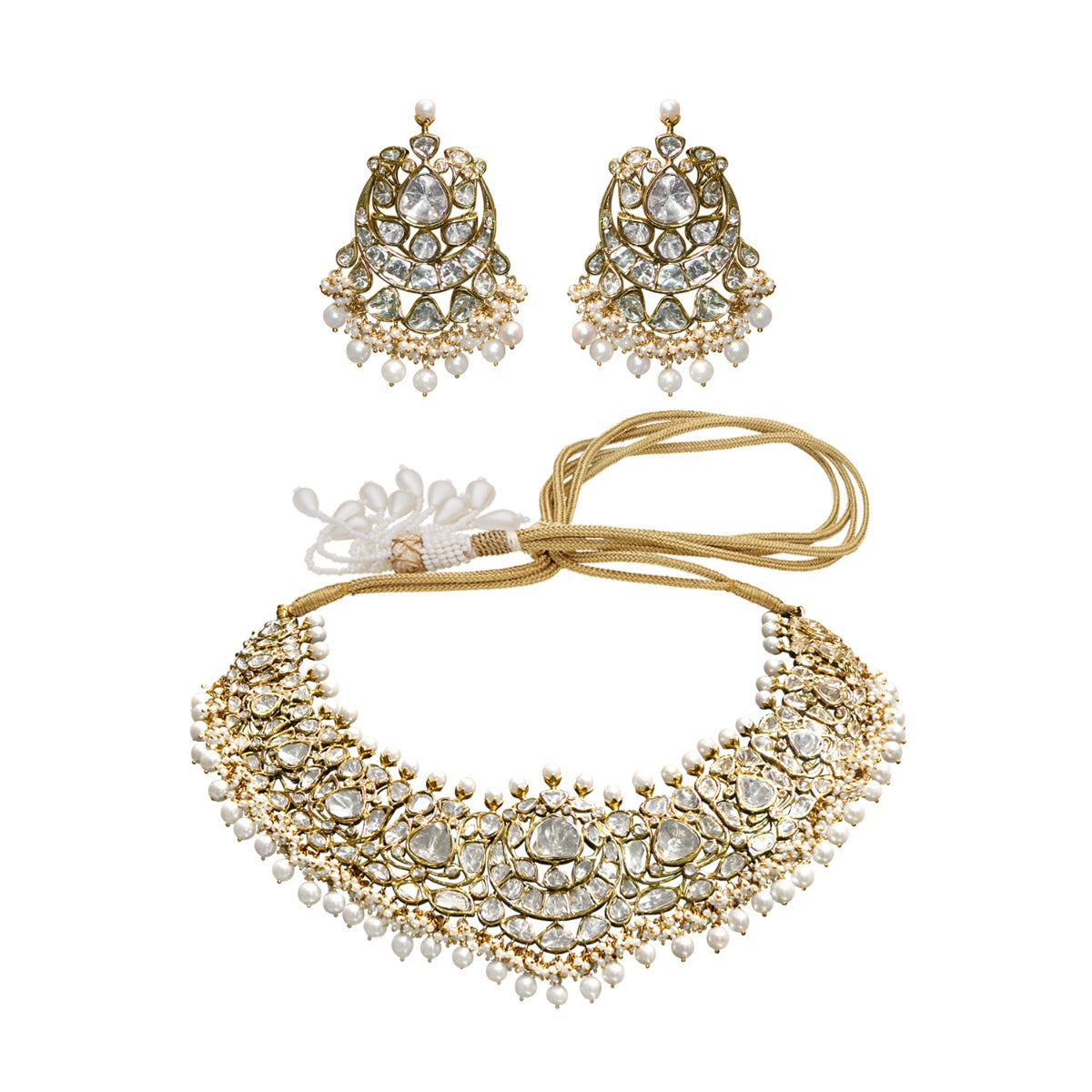 Eternal Elegance Polki Necklace Set