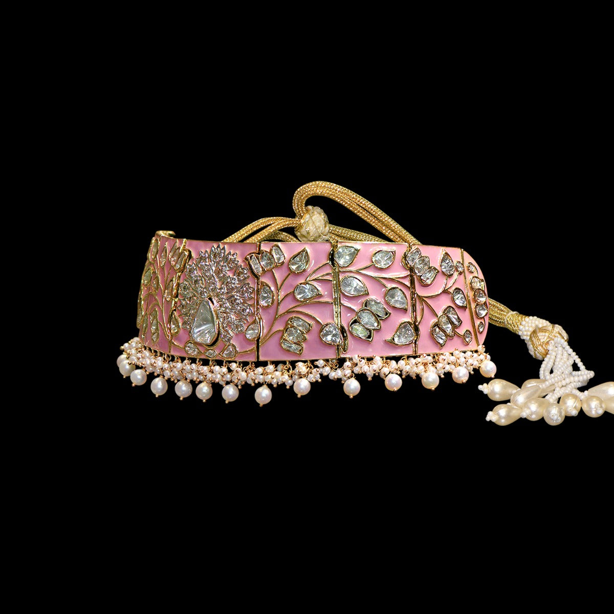 Pink Pump Polki Choker Set