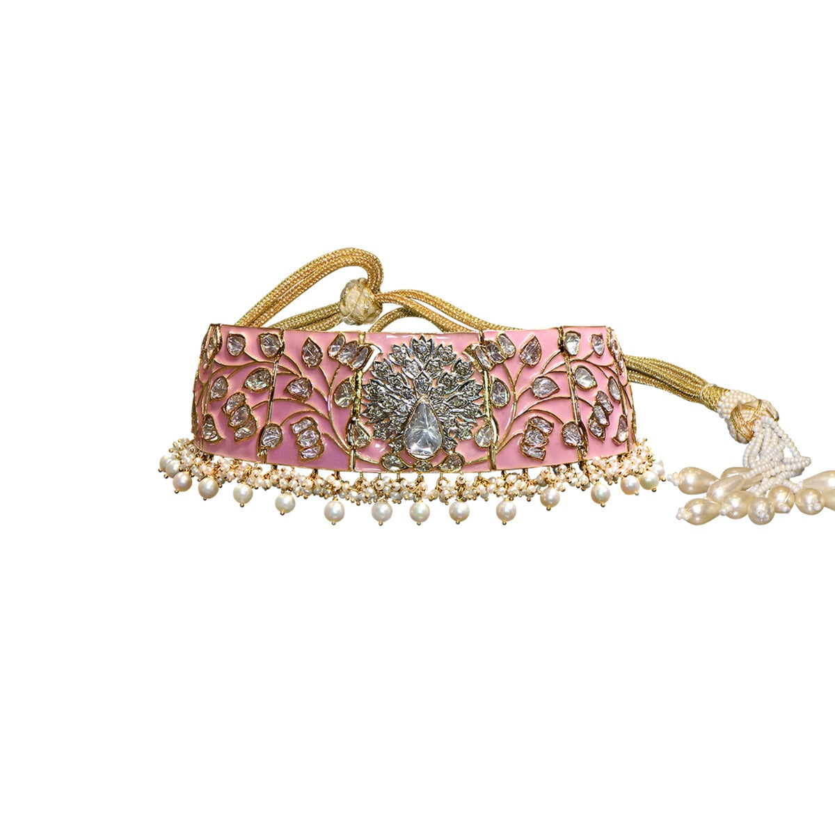 Pink Pump Polki Choker Set