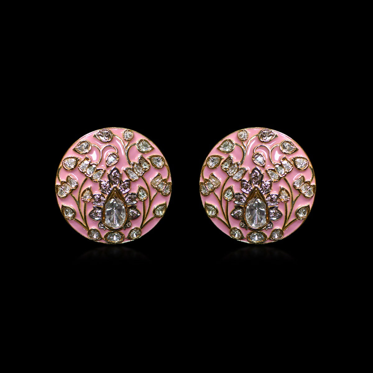 Advika Gorgeous Polki Earrings