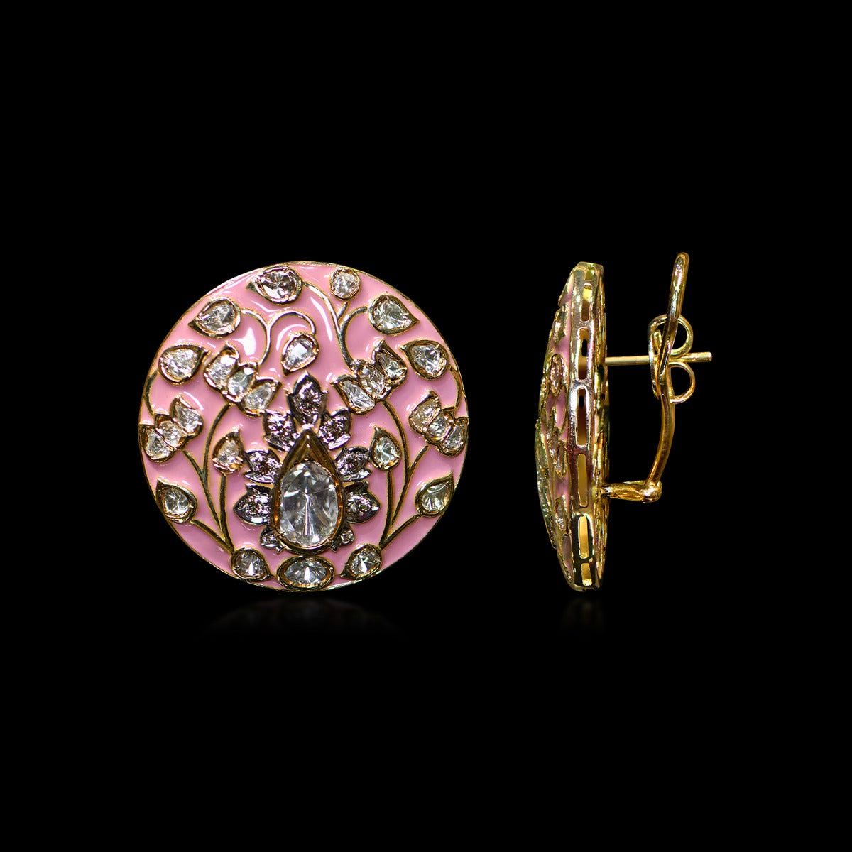 Advika Gorgeous Polki Earrings