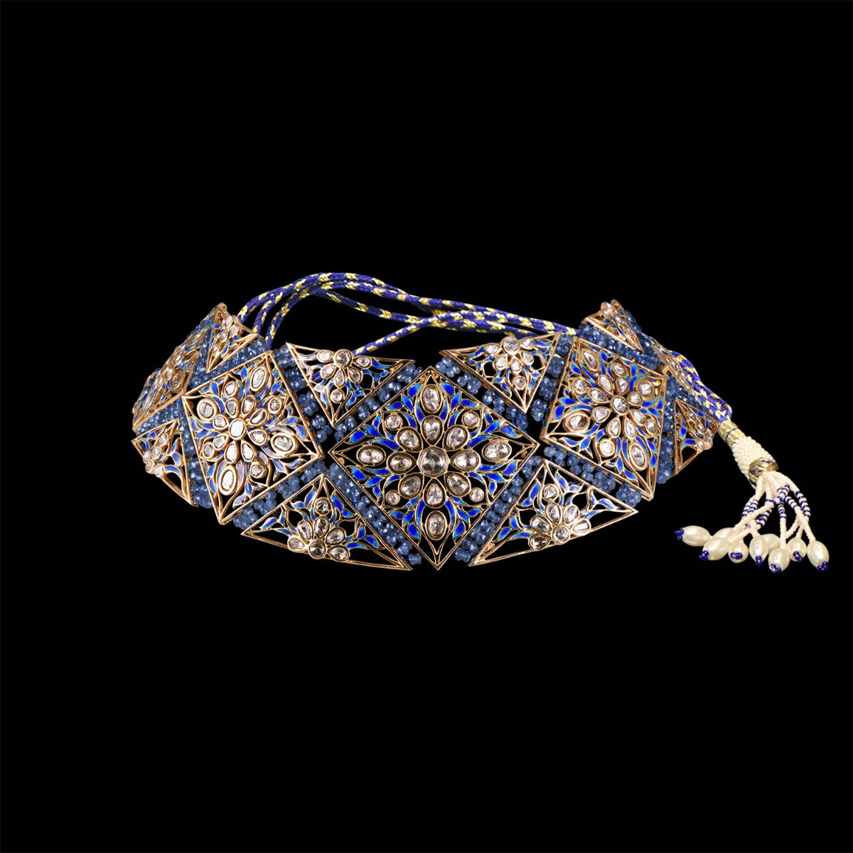 Bermuda Triangle Polki Choker Set