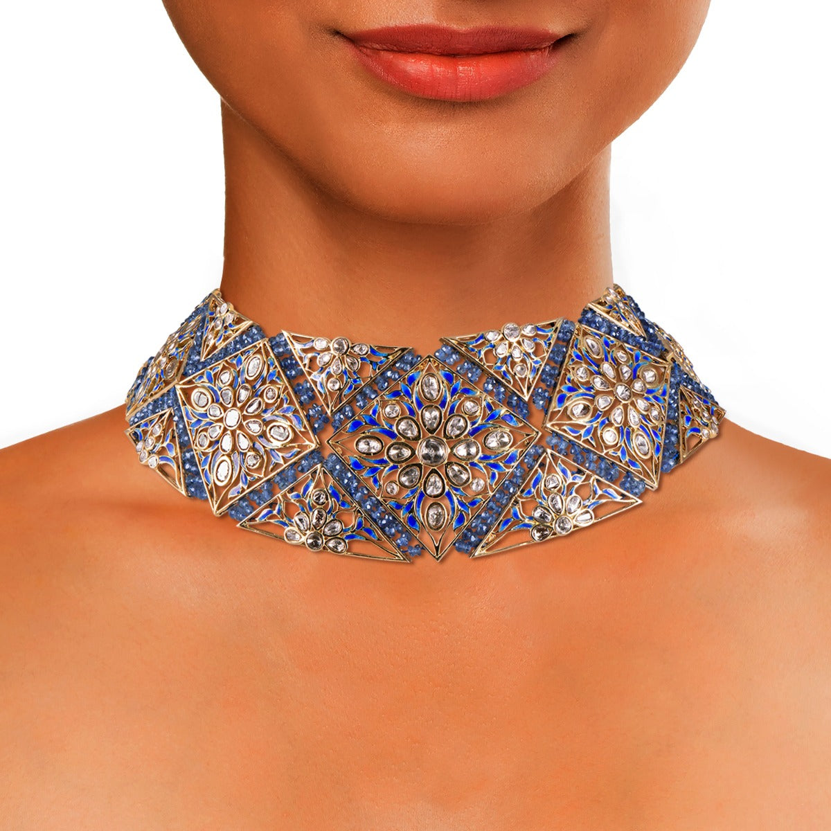 Bermuda Triangle Polki Choker