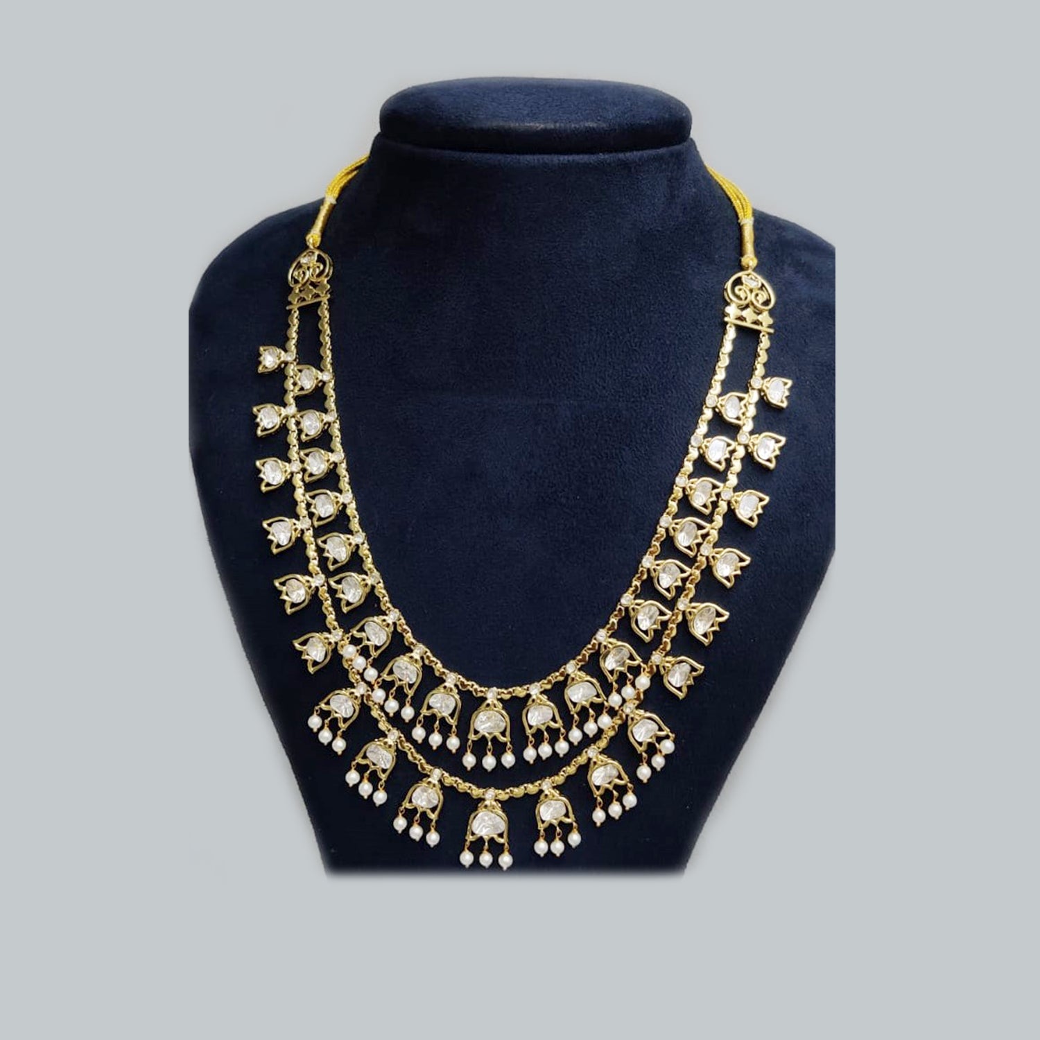 Enchanting Layered Polki Necklace
