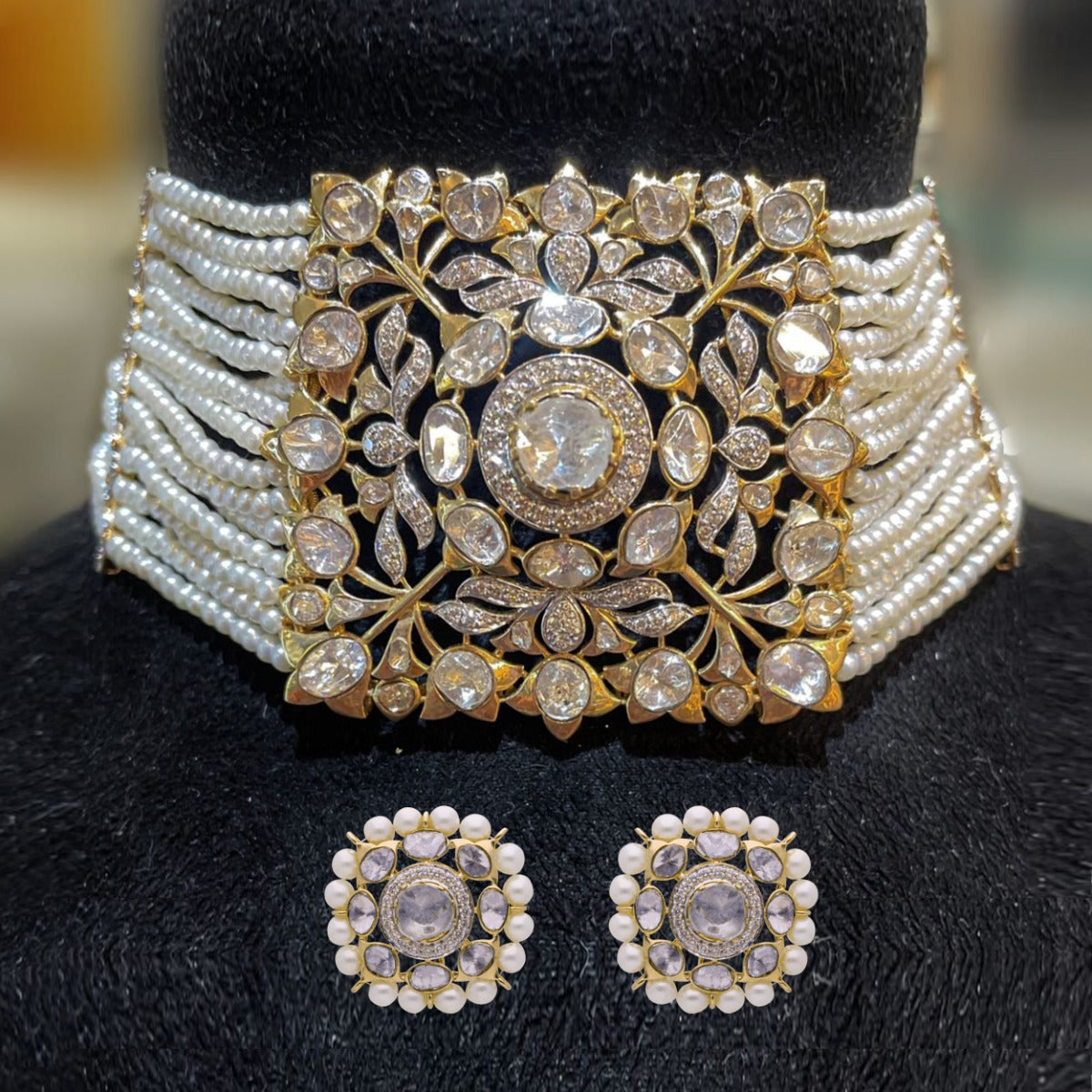 Kimana Polki Choker Set