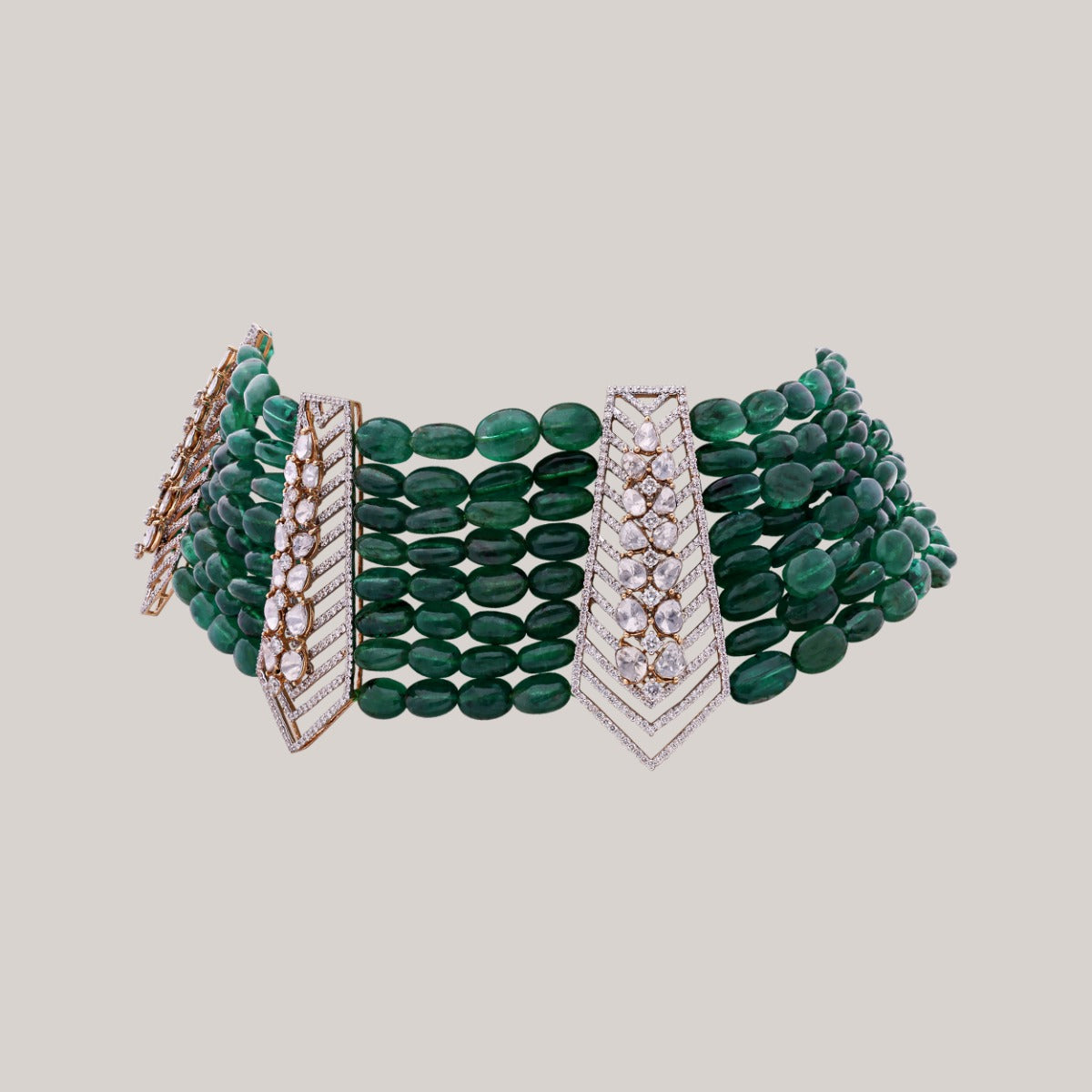Esmeralda Polki Necklace