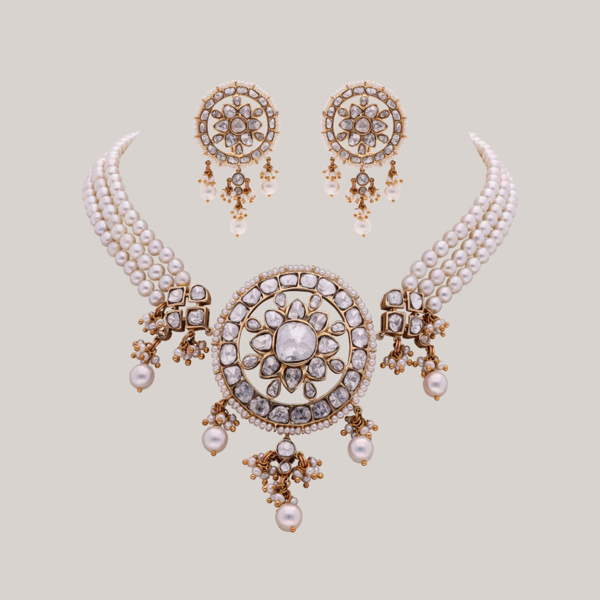 Regal Petals Polki Choker Set