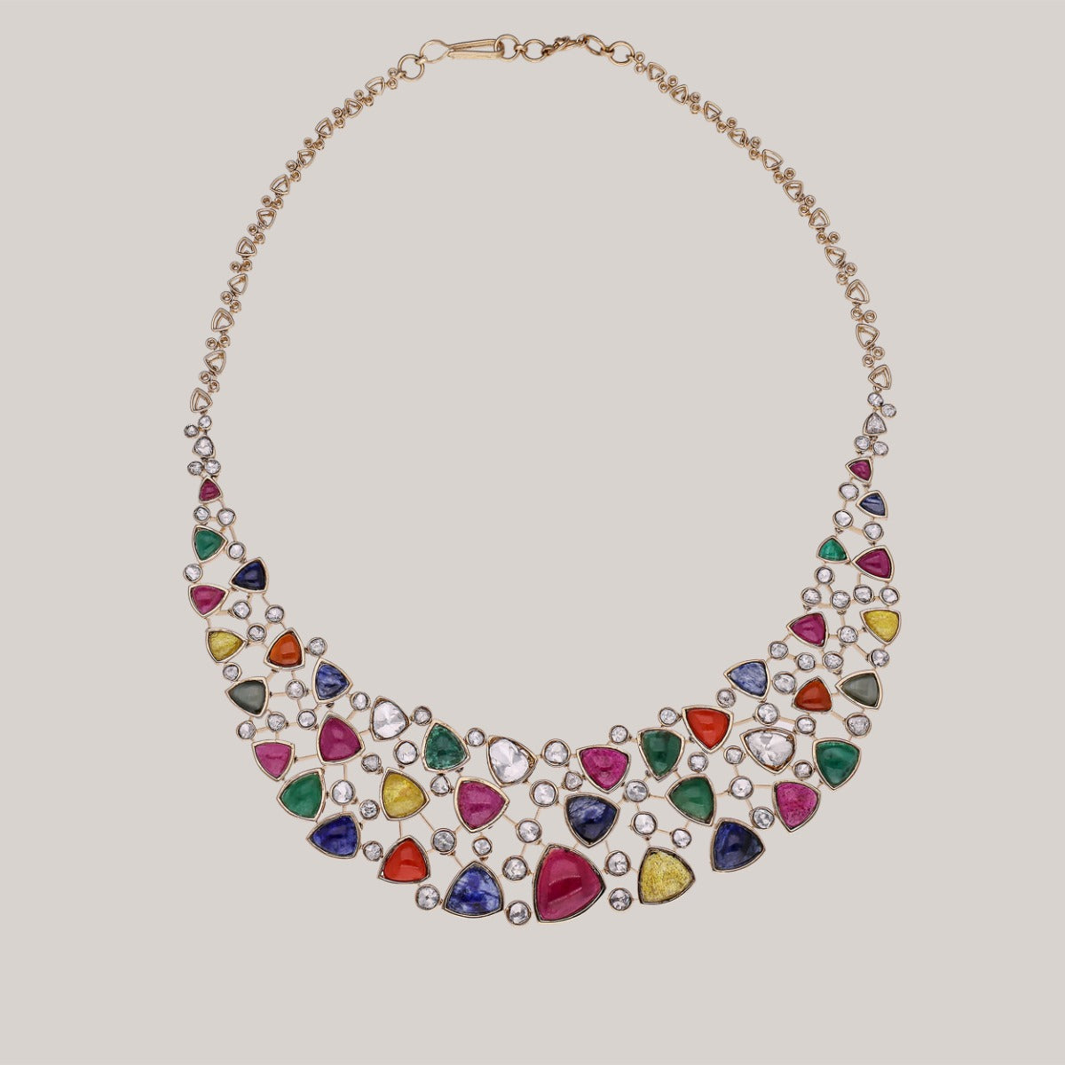 Mosaic Prisms Polki Necklace