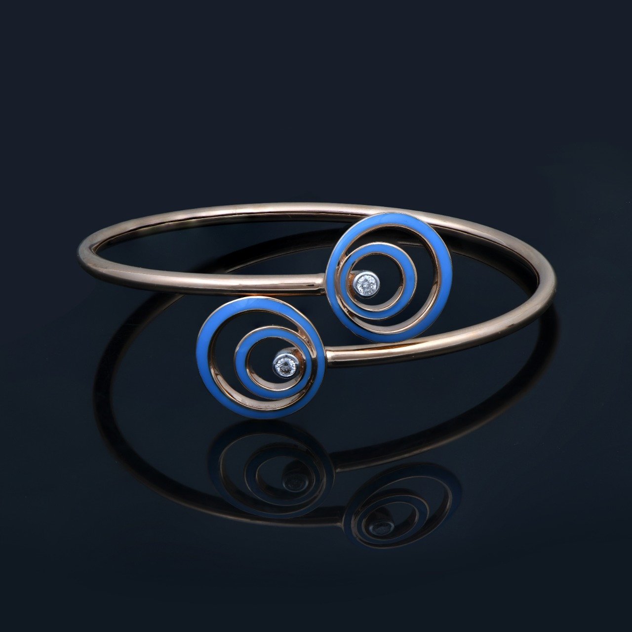 Concentric Circles Diamond Bracelet