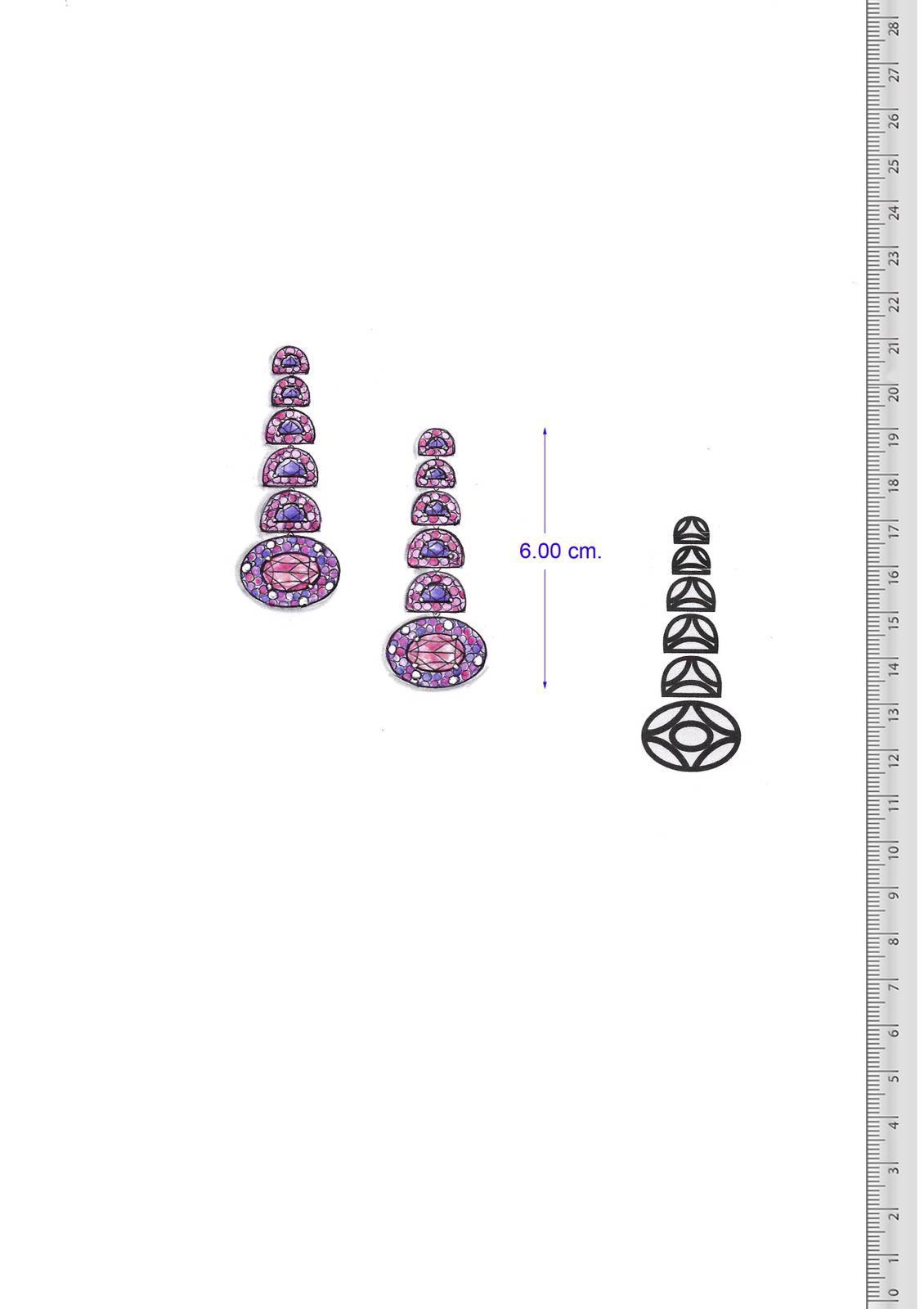 Sapphire Diamond Earrings