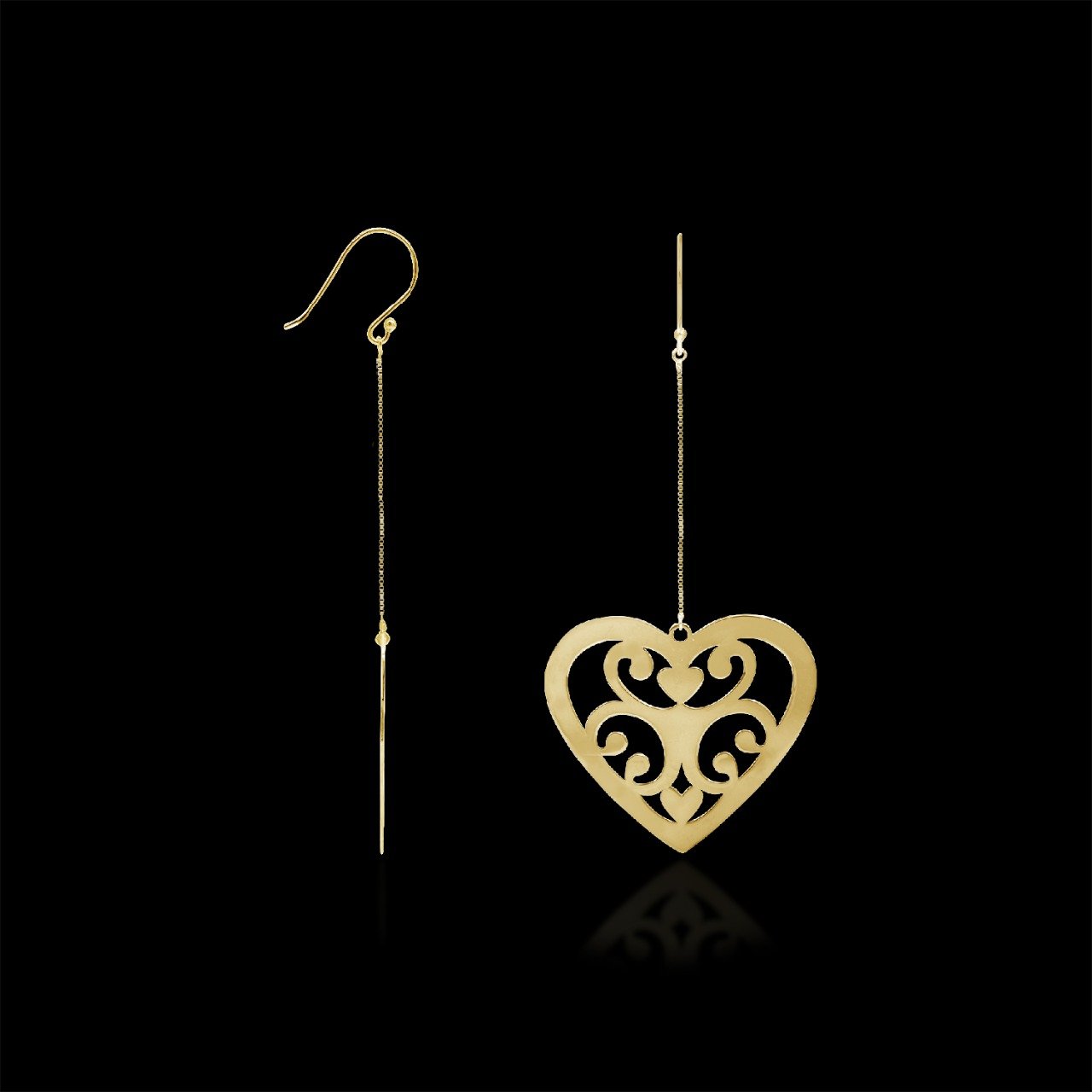 Ivory Heart Earrings