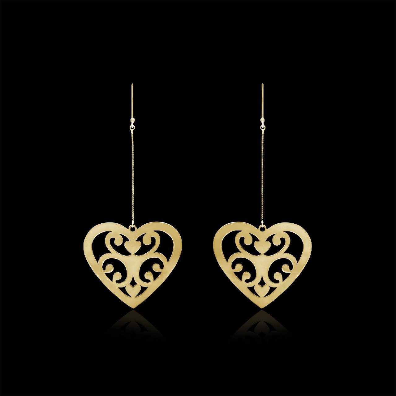 Ivory Heart Earrings
