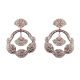 Pink Lotus Diamond Earrings