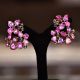 Pink Sapphire Flutter Earrings