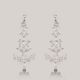 Branched Dewdrops Diamond Earrings