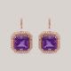 Violet Aurum Diamond Earrings