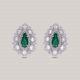 Aria Emerald Diamond Earrings