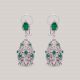 Aiza Emerald Diamond Earrings