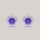 Dazzling Diamond Tanzanite Earrings