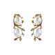 Pearly Dance Diamond Earrings