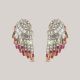 Fiery Ruby Diamond Earrings