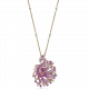 Pink Peacock Necklace