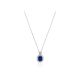 Radiant Blue Sapphire Necklace