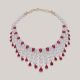 Magnificent Gleaming Ruby Diamond Necklace