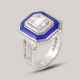 Bleu Geometric Diamond Ring