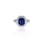 Meek Blue Sapphire Diamond Ring