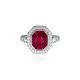 Ruby Halo Ring